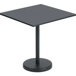 Table en acier Linear 70x70, Black
