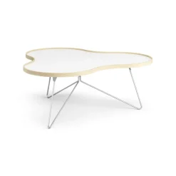 Table Flower 107x114 cm, H45 cm bouleau laqué
