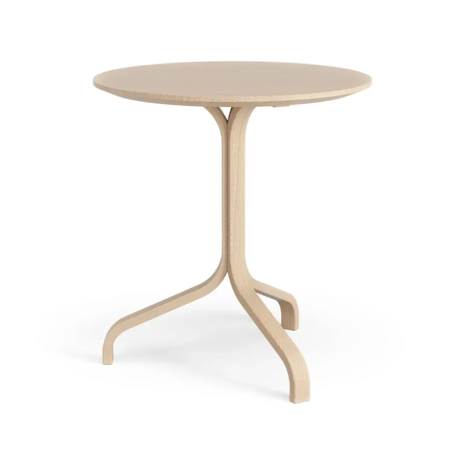 Table Lamino 49 cm, hêtre laqué