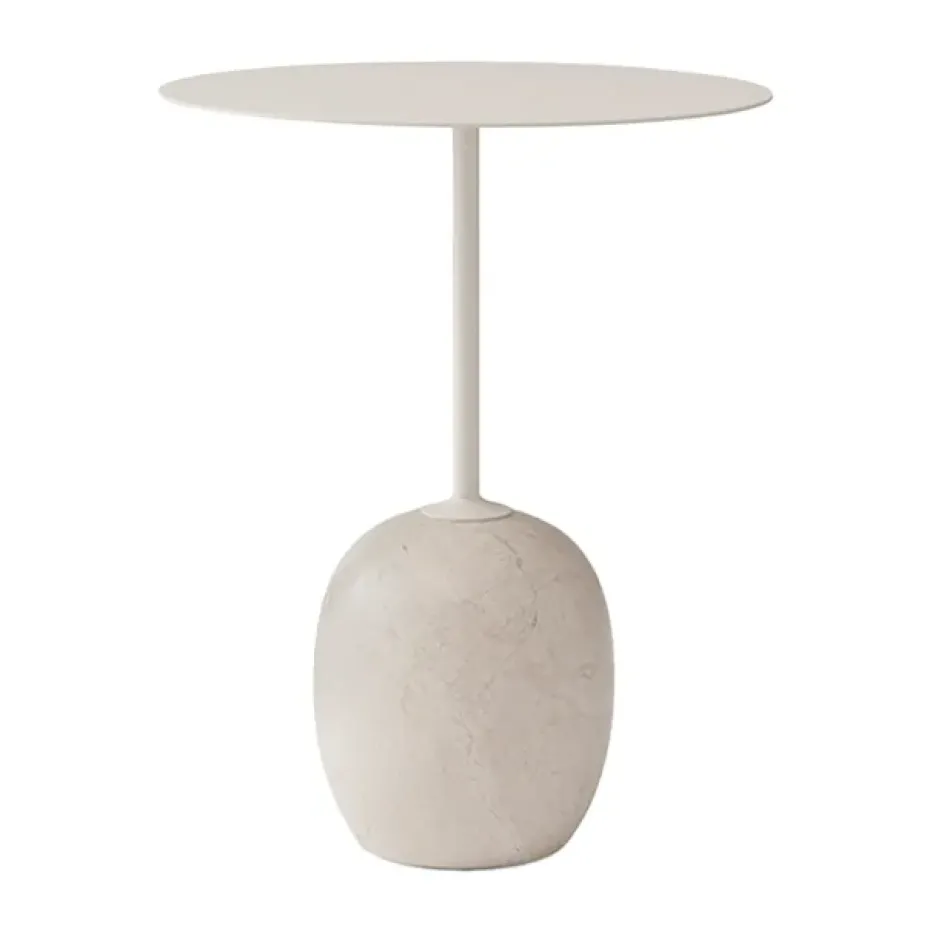 Table Lato LN8, Ivory white-Crema diva marble