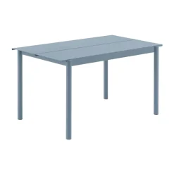 Table Linear steel table 140x75 cm, Pale blue
