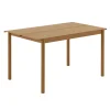 Table Linear steel table 140x75 cm, Burnt orange