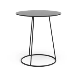 Table lisse Breeze Ø46 cm, Noir