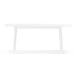 Table Miss Holly 175x82 + 2 rallonges 2x50 cm, Bouleau blanc 21