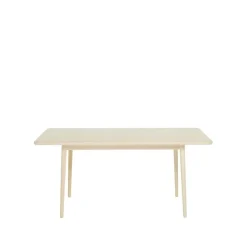 Table Miss Holly 175x82 cm, bouleau laqué mat clair