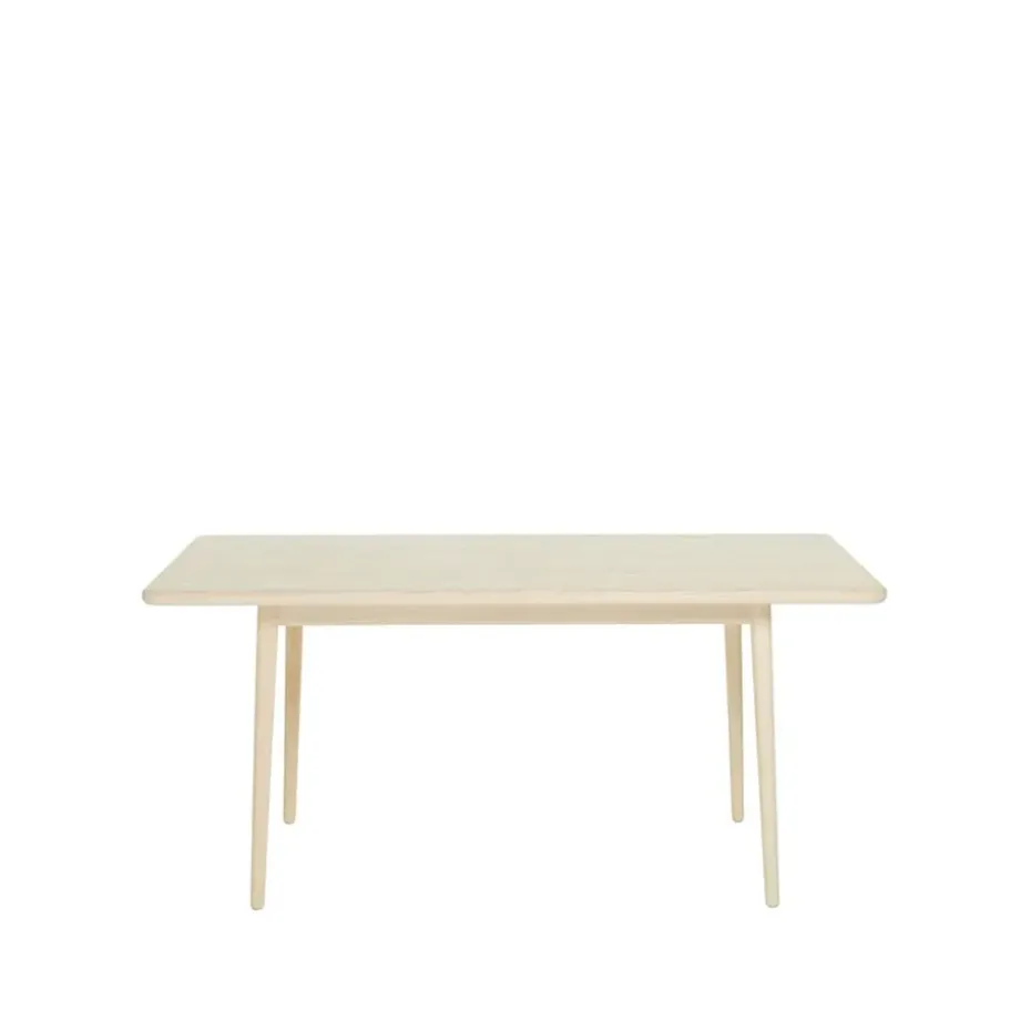 Table Miss Holly 175x82 cm, bouleau laqué mat clair