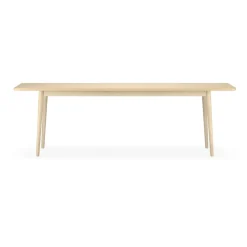 Table Miss Holly 235x100 cm, Bouleau huilé naturel, 1 rallonge