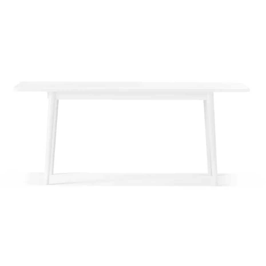 Table Miss Holly 175x100 cm, Bouleau 21 blanc