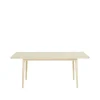 Table Miss Holly 235x82 cm, bouleau laqué mat clair
