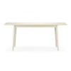 Table Miss Holly 175x82 cm, bouleau huilé blanc, pas séparable