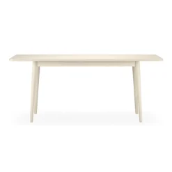 Table Miss Holly 175x82 cm, bouleau huilé blanc, pas séparable