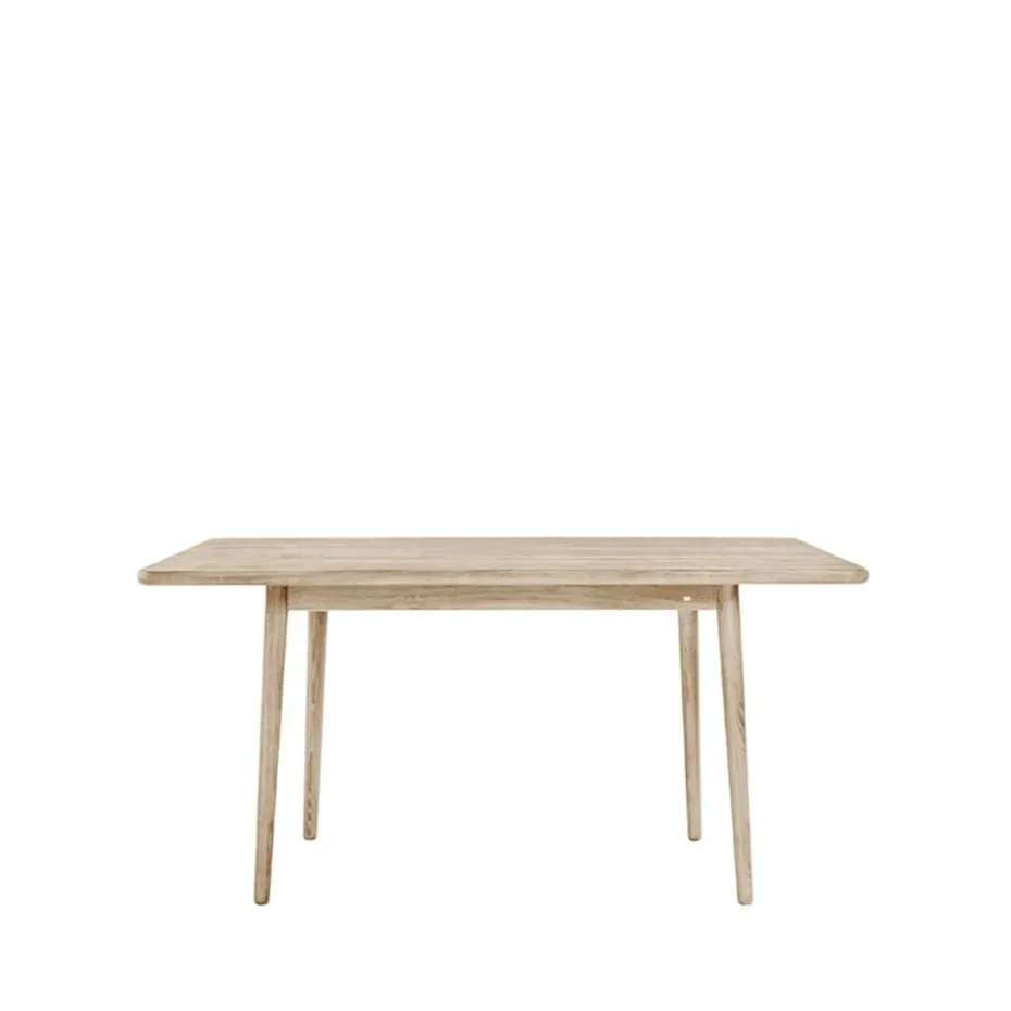 Table Miss Holly 235x82 cm, chêne huilé blanc