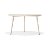 Table Miss Tailor Ø130 cm, bouleau verni mat clair, plateau fixe