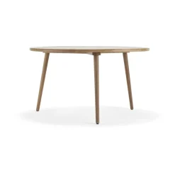 Table Miss Tailor Ø130 cm, chêne huile naturel, plateau fixe