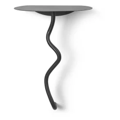 Table murale Curvature, Black Brass