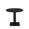 Table Non, Noir, caoutchouc PUR