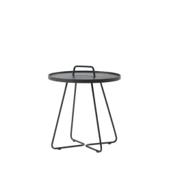 Table On the Move Ø37 cm, Black