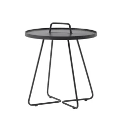 Table On the Move Ø52 cm, Black