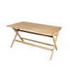 Table pliante Flip 140x80x72,5 cm, Teck