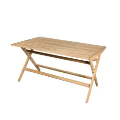 Table pliante Flip 140x80x72,5 cm, Teck