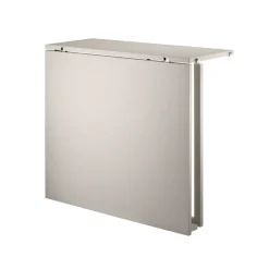 Table pliante String, Beige-pieds en métal beige