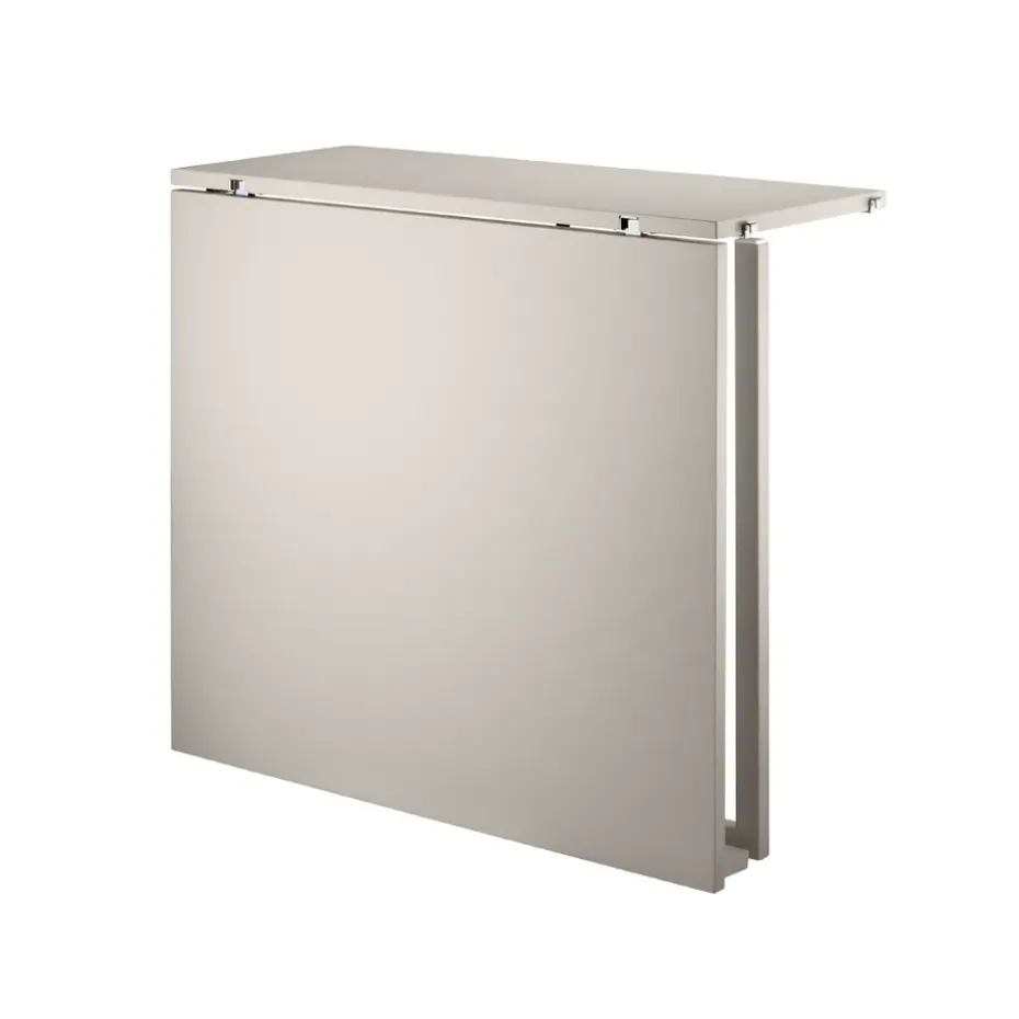 Table pliante String, Beige-pieds en métal beige