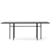 Table rectangulaire Snaregade, noir