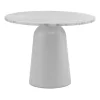 Table réglable Turn Ø55 cm, Marbre blanc