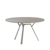Table ronde Radice Quadra, pearly gold