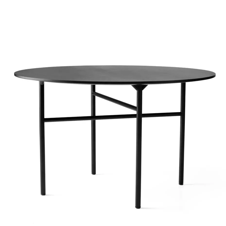 Table ronde Snaregade, Noir, Ø120 cm