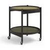 Table roulante Bølling Tray Table model 50, leaf, structure en chêne laqué noir