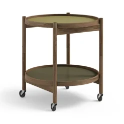 Table roulante Bølling Tray Table model 50, leaf, structure en chêne huilé fumé