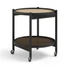 Table roulante Bølling Tray Table model 50, earth, structure en chêne laqué noir