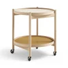 Table roulante Bølling Tray Table model 50, sunny, structure en hêtre huilé