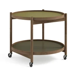 Table roulante Bølling Tray Table model 60, leaf, structure en chêne huilé fumé