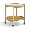 Table roulante Bølling Tray Table model 50, sunny, structure en chêne huilé