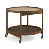 Table roulante Bølling Tray Table model 60, earth, structure en noyer huilé