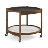 Table roulante Bølling Tray Table model 60, base, structure en noyer huilé