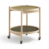 Table roulante Bølling Tray Table model 50, leaf, structure en hêtre huilé