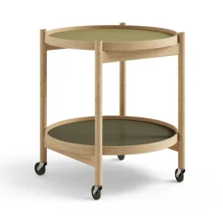 Table roulante Bølling Tray Table model 50, leaf, structure en chêne huilé