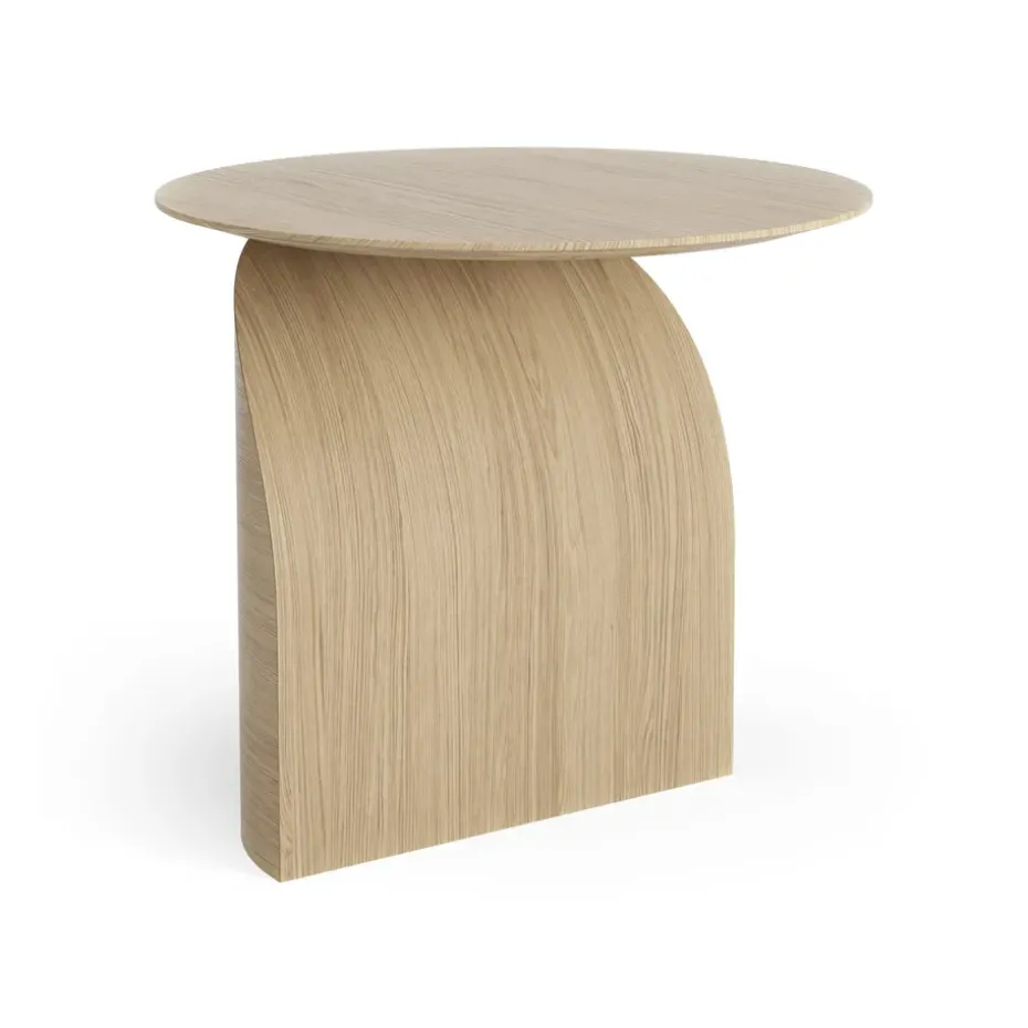 Table Savoa H50 cm, Chêne laqué
