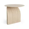 Table Savoa H50 cm, Chêne pigmenté blanc