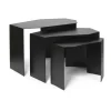 Table Shard cluster Lot de 3, Black