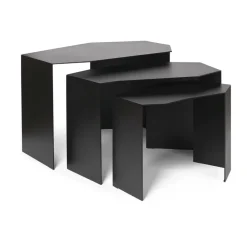 Table Shard cluster Lot de 3, Black