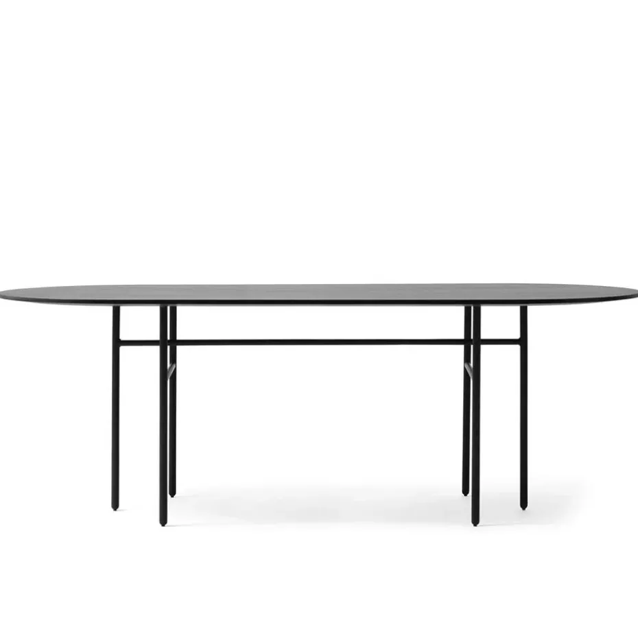Table Snaregade ovale, Noir
