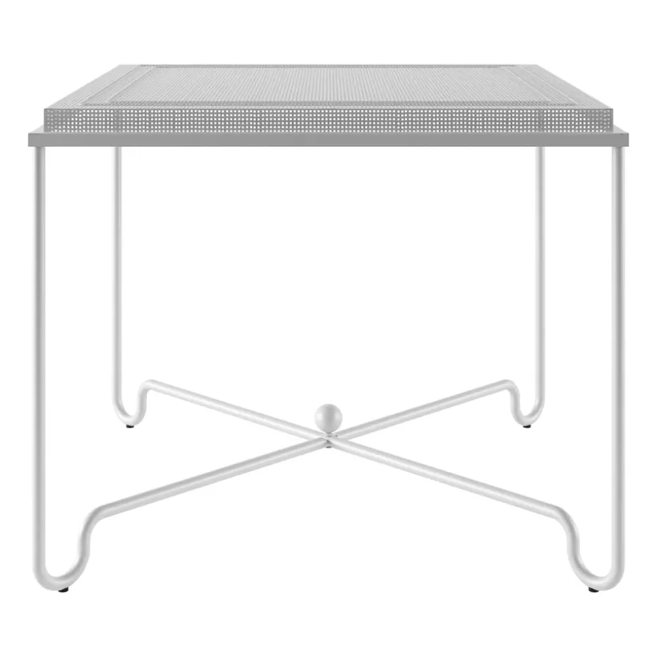 Table Tropique 90x90x75 cm, Classic white semi matt