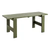 Table Weekday 180x66 cm pin laqué, Olive