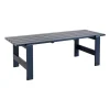 Table Weekday 230x83 cm pin laqué, Steel blue