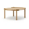Table Woody Ø80 cm, Chêne
