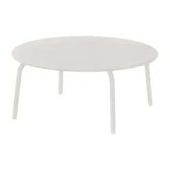 Table YUA lounge Ø80 cm, Silk grey